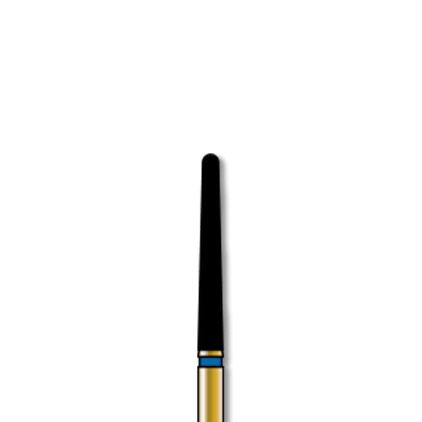 Alpen Diamond Bur FG 850L-016C, Coarse Grit, Long Round End Taper, Friction Grip, 5/Pk - Alpen Diamond FG 850L-016C - Image 1