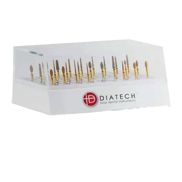 Diatech Assorted Dental Gold Diamond Bur Kit, 25/Pk, Coltene/Whaledent - Diatech Assorted Dental Gold Diamond Bur Kit, 25/Pk. Kit Includes: - Image 1