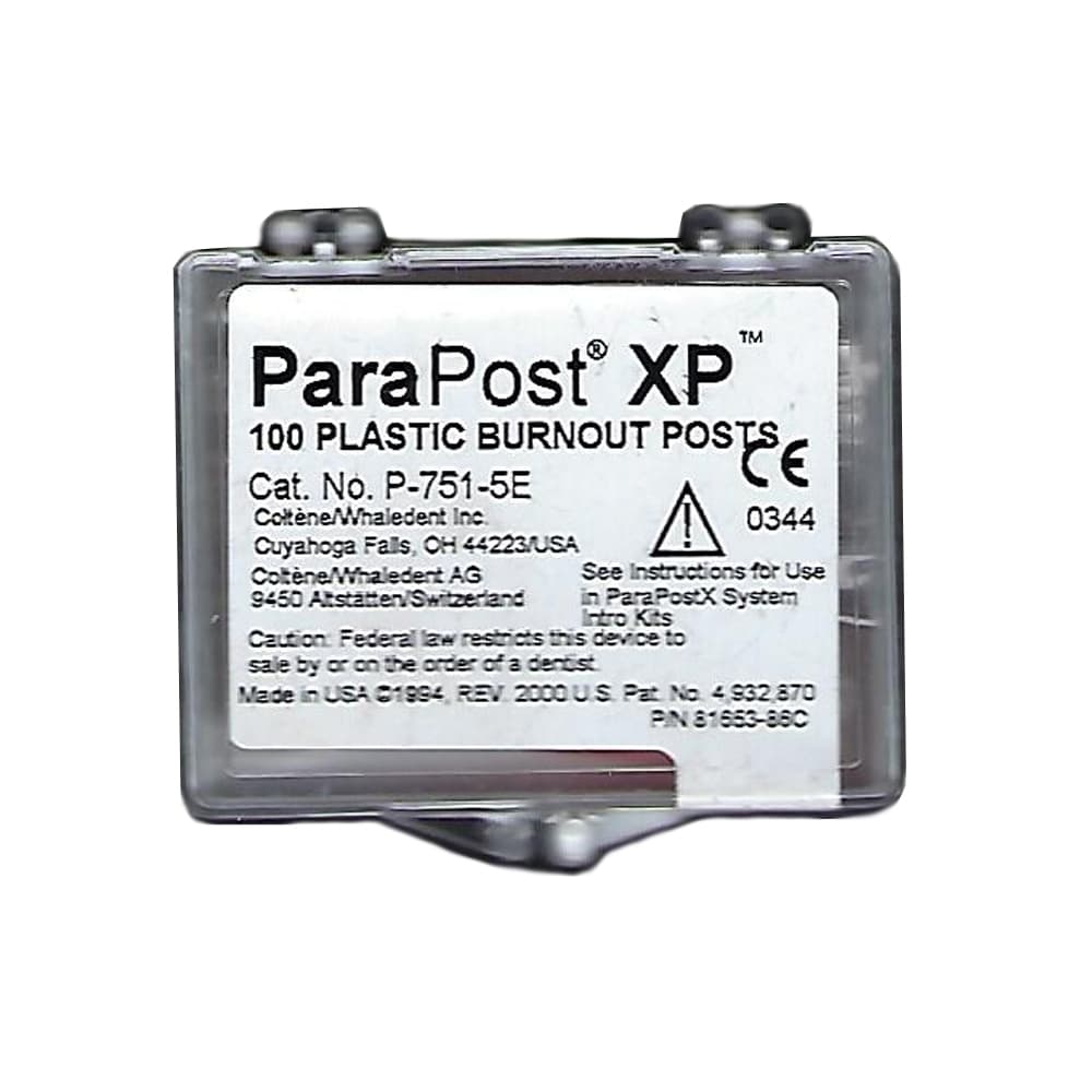 ParaPost XP Plastic Burnout Post, Size 5, Red, .050" (1.25mm), 100/Bx, P751-5 - ParaPost XP P751-5 Red .050" (1.25mm) Size 5 plastic burnout post, 100 post - Image 1