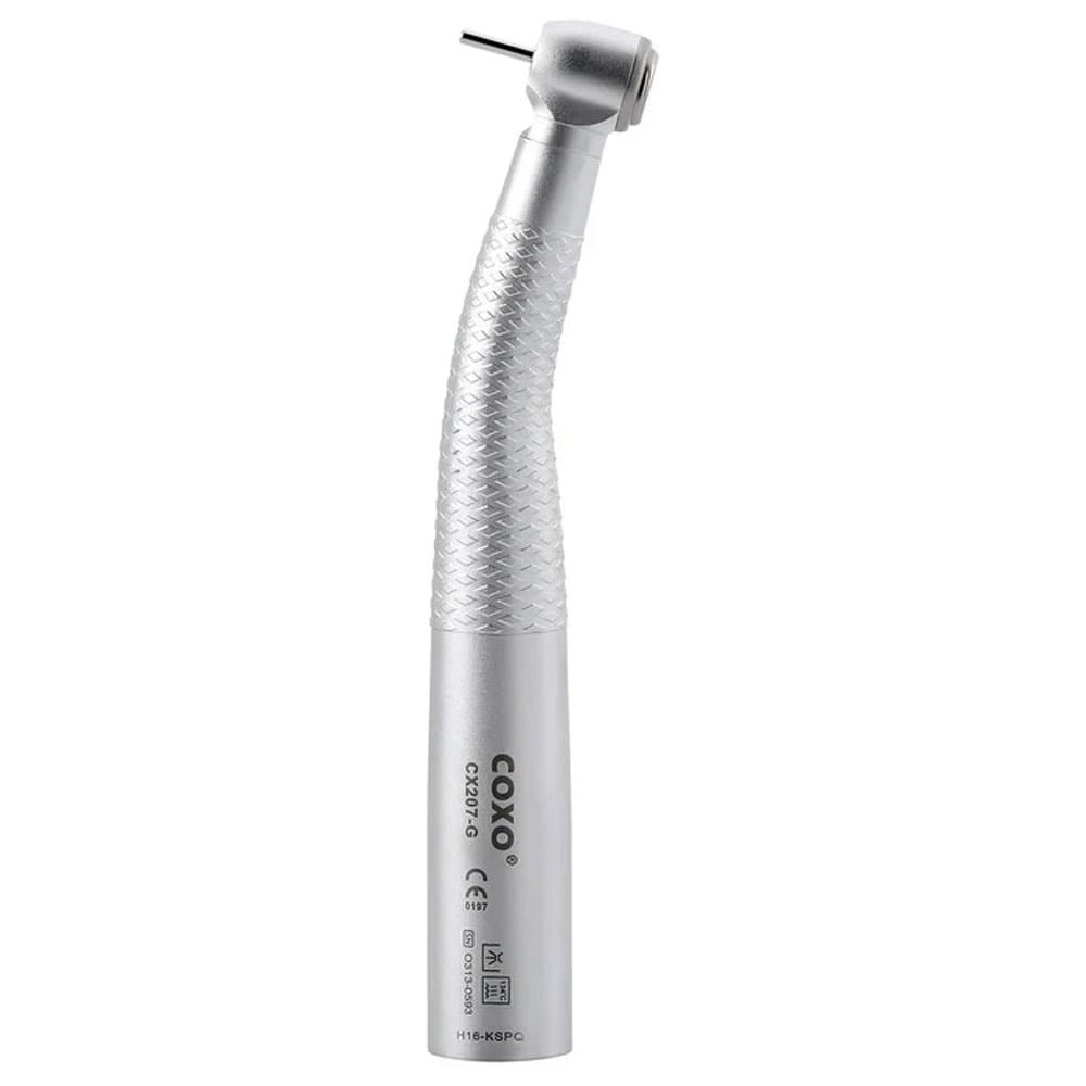 Coxo CX207-G Fiber-optic High-speed Air Turbine Handpiece, Standard Head, 300,000 rpm, LED, 6-Hole, Single Handpiece - Coxo CX207-G Fiber-optic High-speed Air Turbine Handpiece, Single Handpiece - Image 1