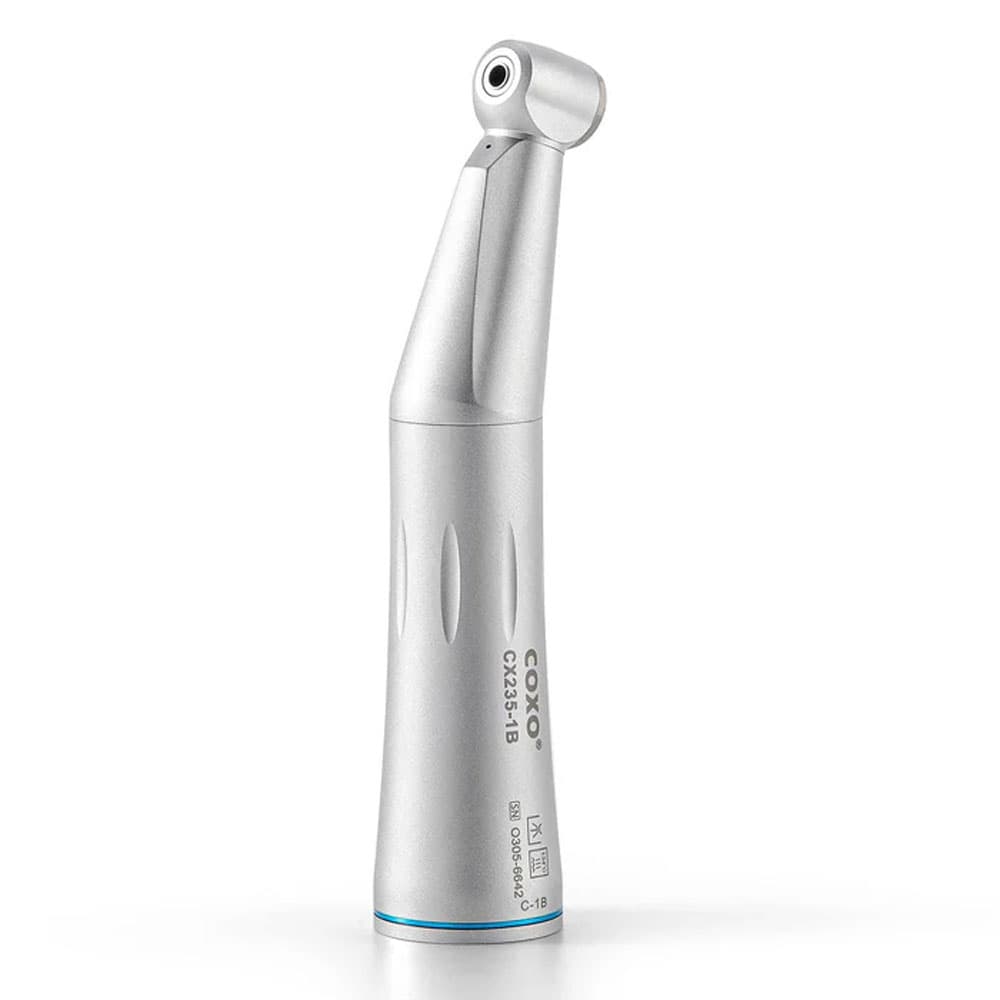 Coxo CX235-1B Low-Speed Electric Contra Angle Handpiece, 1:1 Inner Channel, 40,000 RPM, Push Button Chuck for 2.35 mm Burs, #C-1B, 1/Pk - Coxo CX235-1B Low-speed Electric Handpiece, Contra Angle, #C-1B, 1/Pk - Image 1