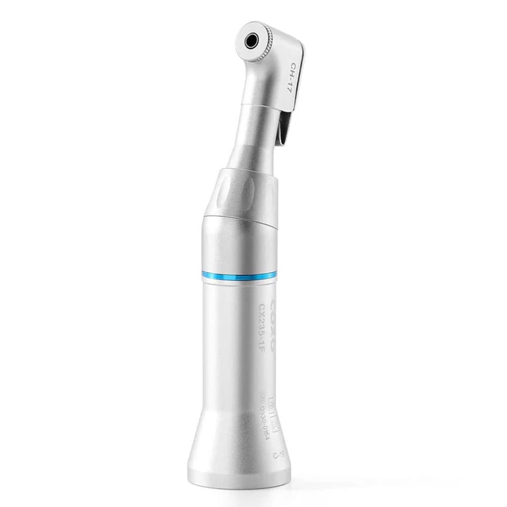Coxo CX235-1F Low-Speed Contra Angle Handpiece, 1:1 External, Wrench Switch, 2.35 mm CA Burs, Max 40,000 rpm, 1/Pk - Coxo CX235-1F Low-speed Handpiece, Contra Angle, #C-1F, 1/Pk - Image 1