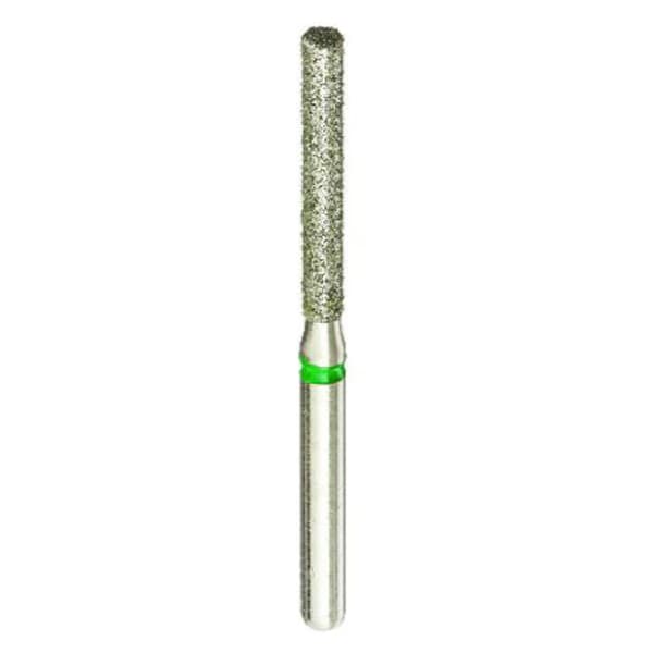 Crosstech FG #842.014 Coarse Grit Flat End Cylinder Premium Diamond Bur, 5/Pk - Crosstech FG #842.014 Coarse Grit Flat End Cylinder Premium Diamond Bur, 5/Pk. - Image 1