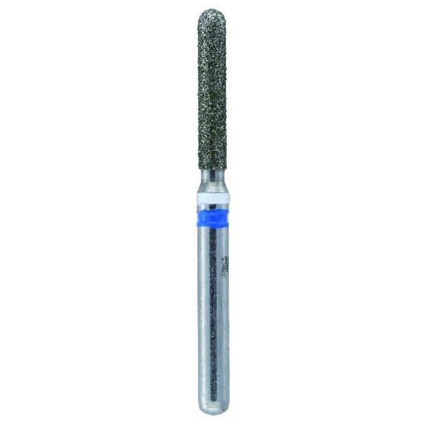 Crosstech FG #881.014 Medium Grit Round End Cylinder Diamond Bur for Zirconia Adjustment, 1.4mm Head, 5/Pk - Crosstech FG #881.014 Medium Grit Round End Cylinder Diamond Bur for Zirconia Adjustment, 5/Pk. - Image 1