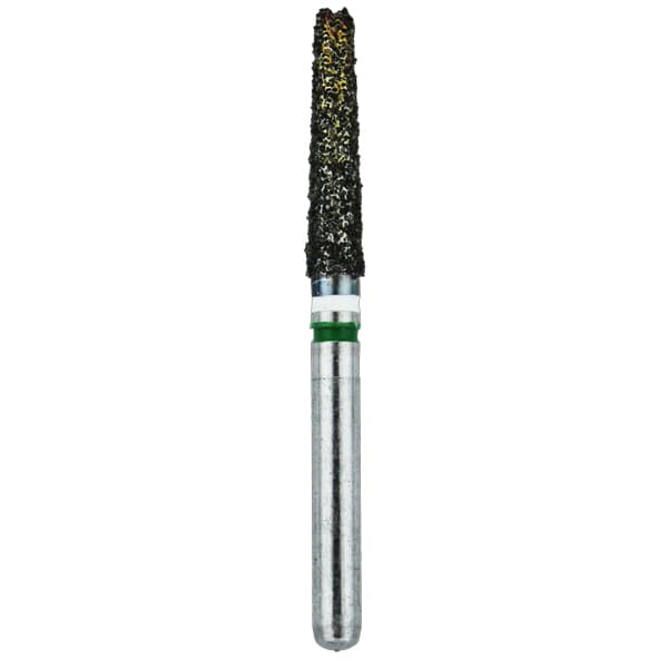 Crosstech FG #856L.018 Coarse Grit Long Round End Taper Zirconia Cutting Diamond Bur, 5/Pk - Crosstech FG #856L.018 Coarse Grit Long Round End Taper Zirconia Cutting Diamond Bur, 5/Pk. - Image 1