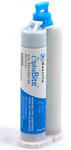AlphaBite Bite Registration Material, Fast Set, 45 sec Work Time, 2 x 50ml Cartridges - AlphaBite Bite Registration material, Fast Set - Image 1