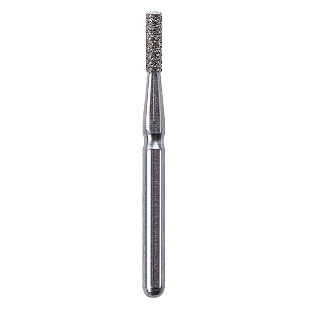 Defend FG #835.012 Medium Flat End Cylinder Diamond Bur, 5/Pk - Defend FG #835.012 Medium Flat End Cylinder Diamond Bur, 5/Pk - Image 1