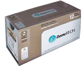 DemeGUT 4/0, 27" (70 cm) Chromic Catgut Absorbable Brown Suture, Reverse Cutting DFS-2 Needle (3/8 circle, 19 mm), 12/Box, DT-635-1 - DemeGUT 4/0, 27" (70 cm) Chromic Catgut Absorbable Brown Suture, 12/Box - Image 1