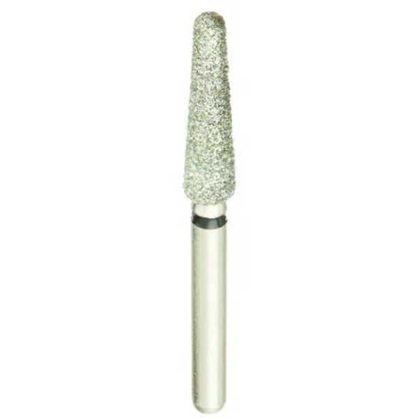 DentalRee FG #850.023 Super Coarse Round End Taper Diamond Bur, 5/Pk - DentalRee FG #850.023 Super Coarse Round End Taper Diamond Bur, 5/Pk - Image 1