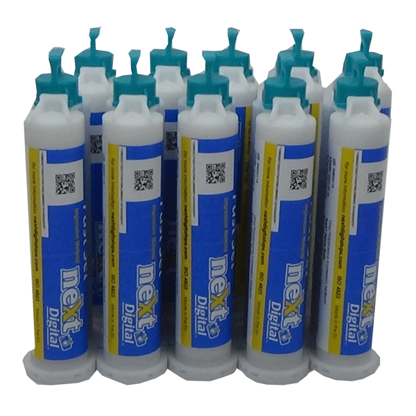 next Digital Fast Set VPS Impression Material, Heavy Body, 50 mL Cartridge, 10/Pk - next Digital Fast Set VPS Impression Material, 50 mL, Heavy Body, 10/Pk - Image 1