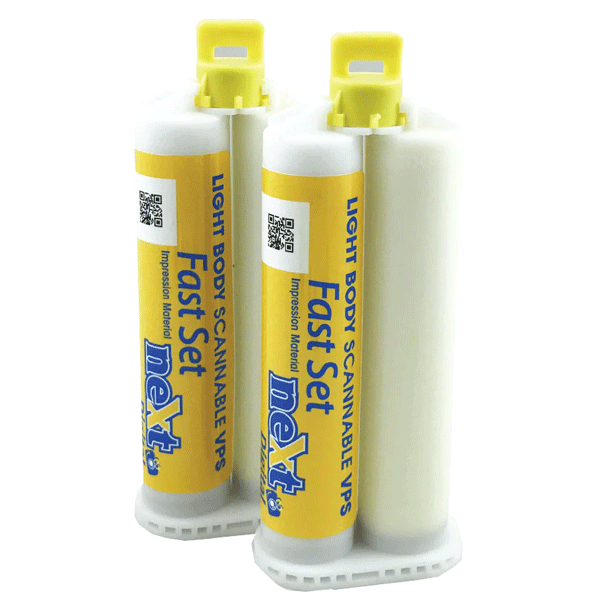 next Digital Fast Set VPS Impression Material, Light Body, 50 mL Cartridges, 2/Pk - next Digital Fast Set VPS Impression Material, 50 mL, Light Body, 2/Pk - Image 1