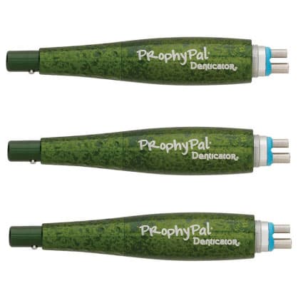 Denticator ProphyPal Hygiene Handpiece, Wild Green, Extended Sure-fit Nosecone, 360° Swivel, 3/Pk, 01KZ65A7AR45M0ZH1CW9AXSPM0 - ProphyPal Hygiene Handpiece - WILD GREEN THING Color, 3/Pk. Extended Sure-fit - Image 1