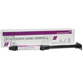 Master-Dent Light Cure Orthodontic Band Cement, Glass Ionomer, One-Component, 5g Syringe - Master-Dent Light Cure Orthodontic Band Cement, Glass Ionomer, One-Component - Image 1