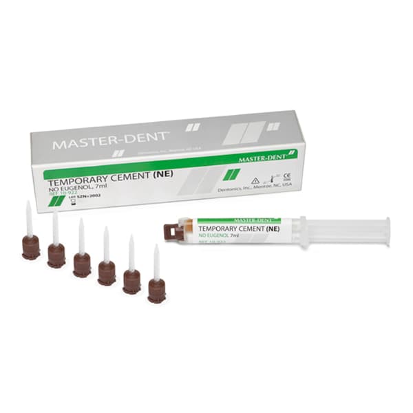 Master-Dent Temporary Cement Non-Eugenol, 7ml Dual Barrel Syringe with Tips - Master-Dent Temporary Cement Non-Eugenol - 7ml dual barrel syringe with tips - Image 1