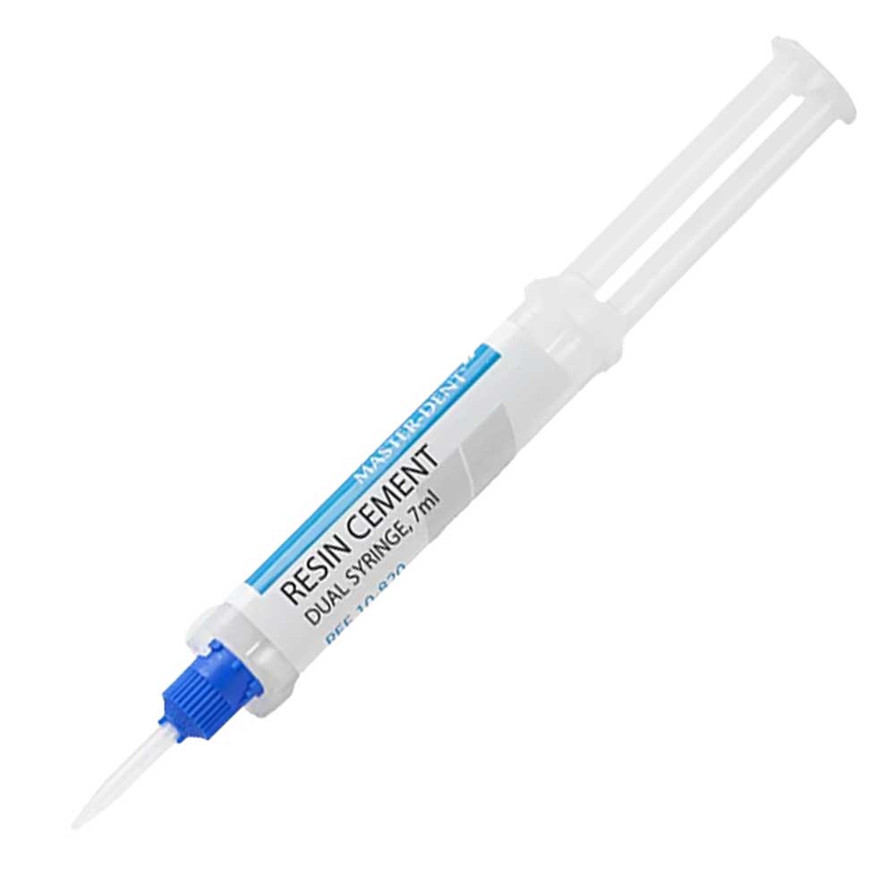 Master-Dent 7ml Dual Syringe Resin Cement w/ Tips, Self-Curing, 1/Pk - Master-Dent 7ml Dual Syringe Resin Cement w/ Tips, Self-Curing, 1/Pk - Image 1