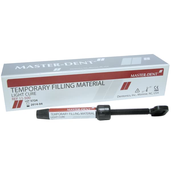 Master-Dent Light-Cure, Non-Eugenol, Temporary Filling Material, 1 - 5 gram Syringe - Master-Dent Light-Cure, Non-Eugenol, Temporary Filling Material, 1 - 5 gram - Image 1