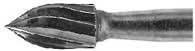 Midwest FG #7104 12-Blade Flame Tungsten Carbide Finishing Bur, Package of 2 - Midwest FG #7104 12 blade Flame Tand F bur, package of 2 - Image 1