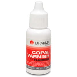 DHARMA Cavity Varnish with Fluoride, Self-Cure, 1/2 fl. oz. Dropper Bottle, 14-00015 - DHARMA Cavity Varnish with Fluoride x 1/2fl.oz., 14-00015 - Image 1