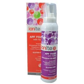 Ionite 1.23% APF Foam Fluoride, Concord Grape, 4.4 oz, 60 Second Acidulated Phosphate, 4/Box - Ionite 1.23% APF Foam Fluoride - CONCORD GRAPE 4.4 oz. 60 second Acidulated - Image 1