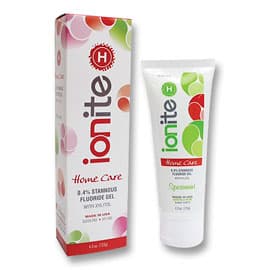 Ionite-H 0.40% Stannous Fluoride Gel, Peppermint, 4.3 oz Tube, 4 Tubes/Box - Ionite-H 0.40% Stannous Fluoride Gel - Peppermint, 4.3 oz. Tube. Reduces - Image 1