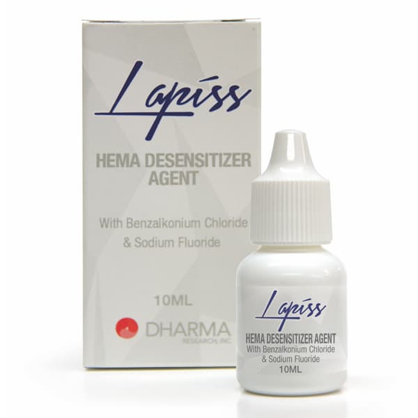 Lapiss HEMA Desensitizer Agent, 10 ml/Bottle - Lapiss HEMA Desensitizer Agent, 10 ml/bottle. Contains HEMA, Benzalknonium - Image 1