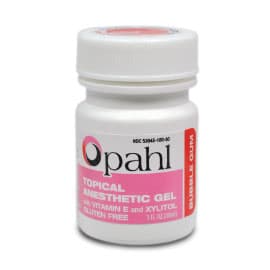 Opahl Topical Anesthetic Gel 20% Benzocaine, Bubble Gum Flavor, 1 oz, Fast-Acting - Opahl Topical Anesthetic Gel 20% Benzocaine - BUBBLE GUM 1 oz. Fast-acting - Image 1