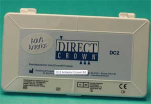 DirectCrown DC2 Anterior Crown Kit, Crowns Only, Kit of 24 - DirectCrown DC2 Anterior Crown Kit - Crowns Only, Kit of 24 crowns - Image 1