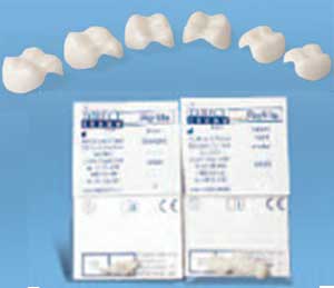 DirectCrown DC2 Incisor Large Polymethylmethacrylate Crown Refill, Pack of 3