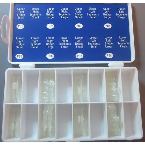 DirectCrown Posterior Bridge Shells Only, Translucent, 16 Count - DirectCrown Bridge Posterior Bridge - Shells Only: 16 Posterior Bridge - Image 1