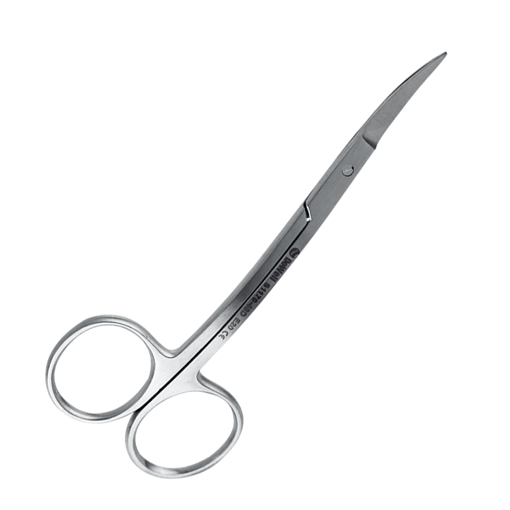 DoWell 11.5cm La Grange Gum Tissue Scissors, Curved, Serrated Blade, 1/Pk - DoWell 11.5cm La Grange Gum Tissue Scissors, Curved, 1/Pk - Image 1