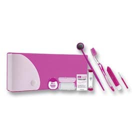 Dr. Fresh Ortho Kit Pencil Box, 12 Kits/Pack, Assorted Colors (Blue, Green, Hot Pink) - Dr. Fresh Ortho Kit Pencil Box 12/Pk. Kit includes a V-Trim toothbrush, travel - Image 1