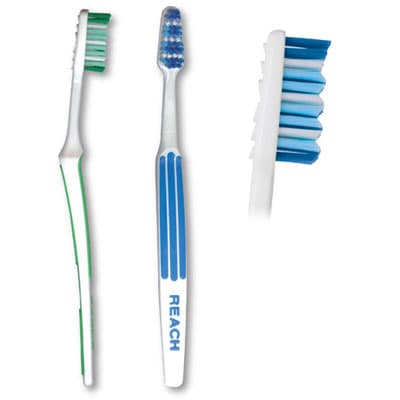 Reach Advanced Design Toothbrush, Adult Soft, Full Size, 72/Pk, Raised Rubber Ridges - Reach Advanced Design Toothbrush - Adult Soft Full 72/Pk. Raised rubber ridges - Image 1