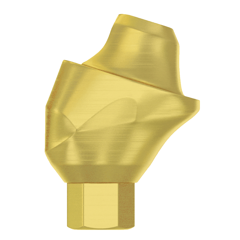 DSI 17° Angulated Titanium Multi-Unit Abutment with Fixation Screw, 1mm Gingival Height, Internal Hex, 2.42mm Platform, 1/Pk - DSI 17° Angulated Titanium Multi-Unit Abutment w/Fixation Screw, 1mm GH, Internal Hex, 2.42mm RP, 1/Pk - Image 1