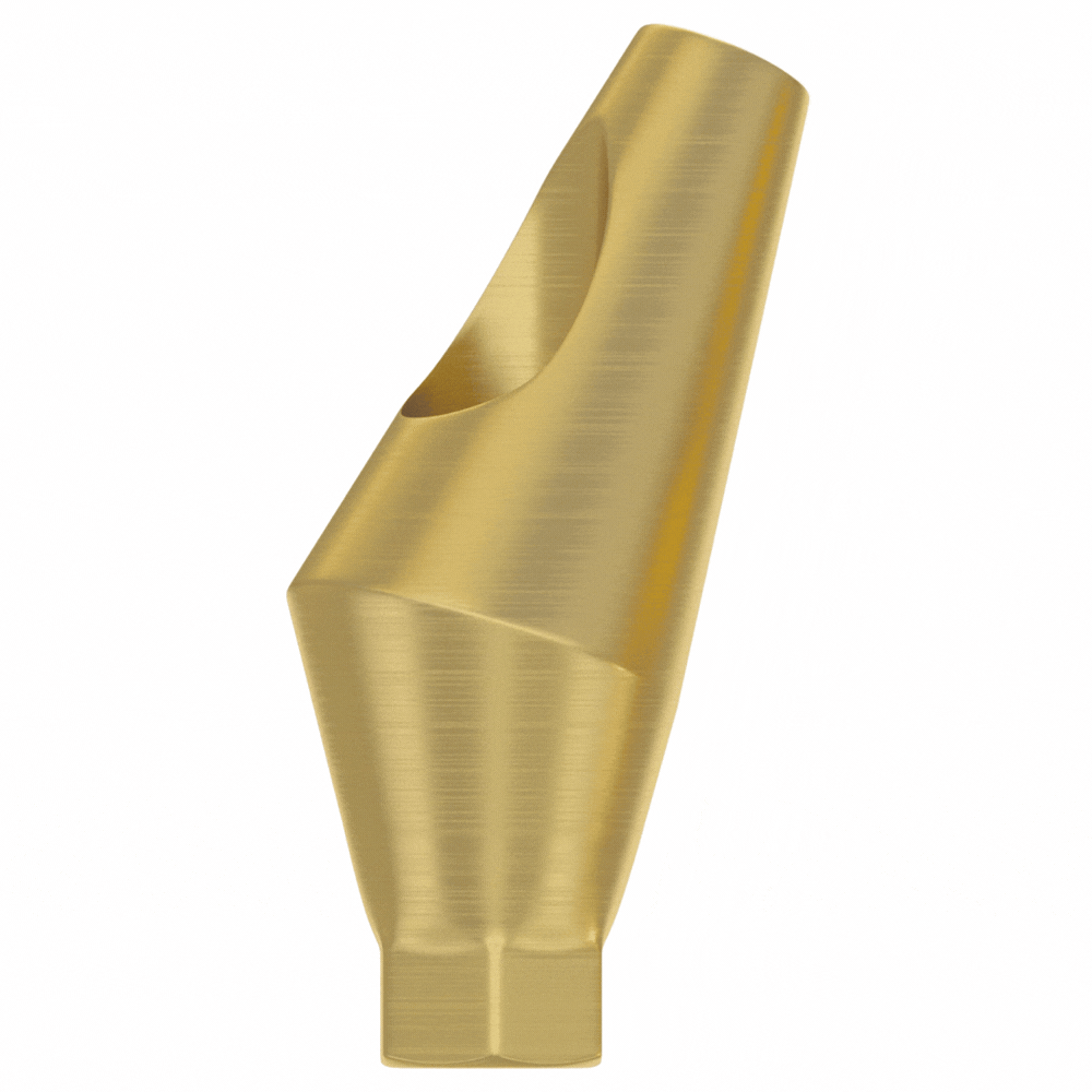 DSI 25° Angulated Regular Titanium Abutment with Fixation Screw, RP 4.3-5.0mm, 1/Pk - DSI 25° Angulated Regular Titanium Abutment w/Fixation Screw, RP 4.3-5.0mm, 1/Pk - Image 1