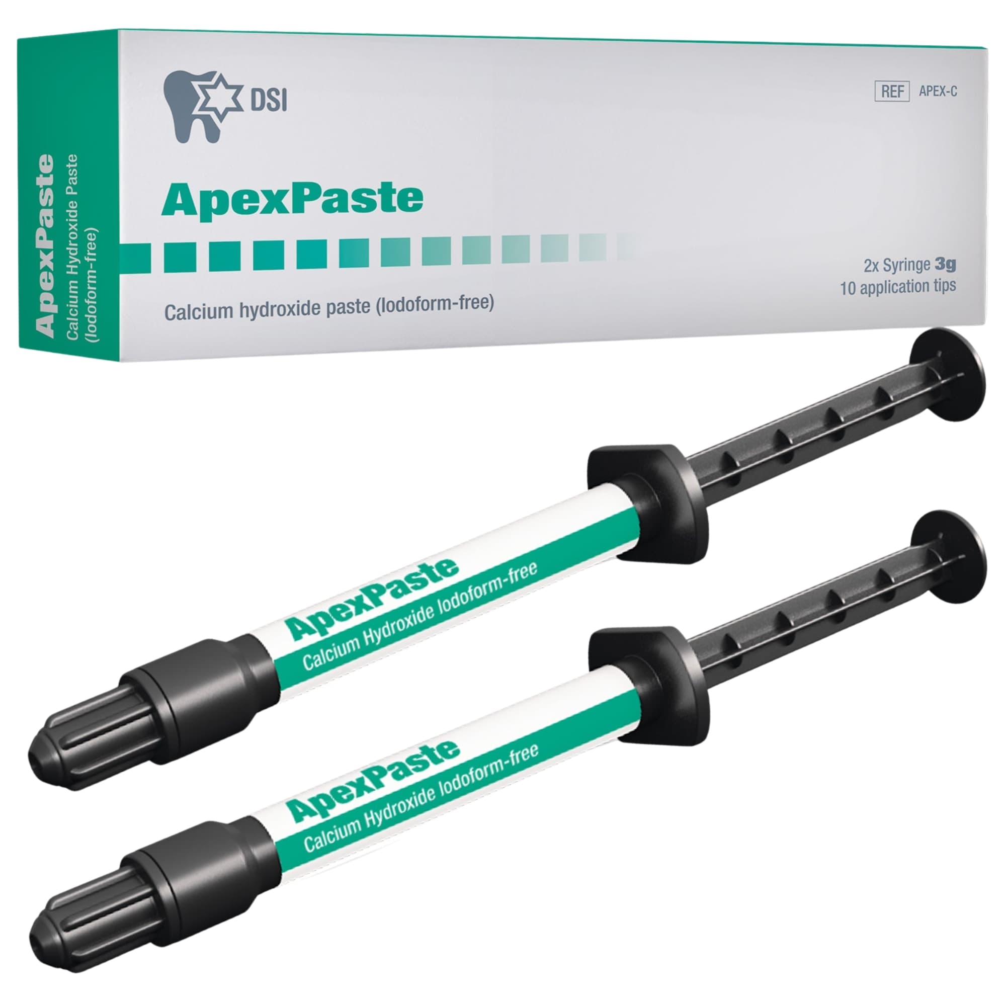 DSI ApexPaste Calcium Hydroxide Paste, 3g Syringe with 5 Tips, 2/Pk - DSI ApexPaste Calcium Hydroxide Paste, 3g Syringe w/5 Tips, 2/Pk - Image 1