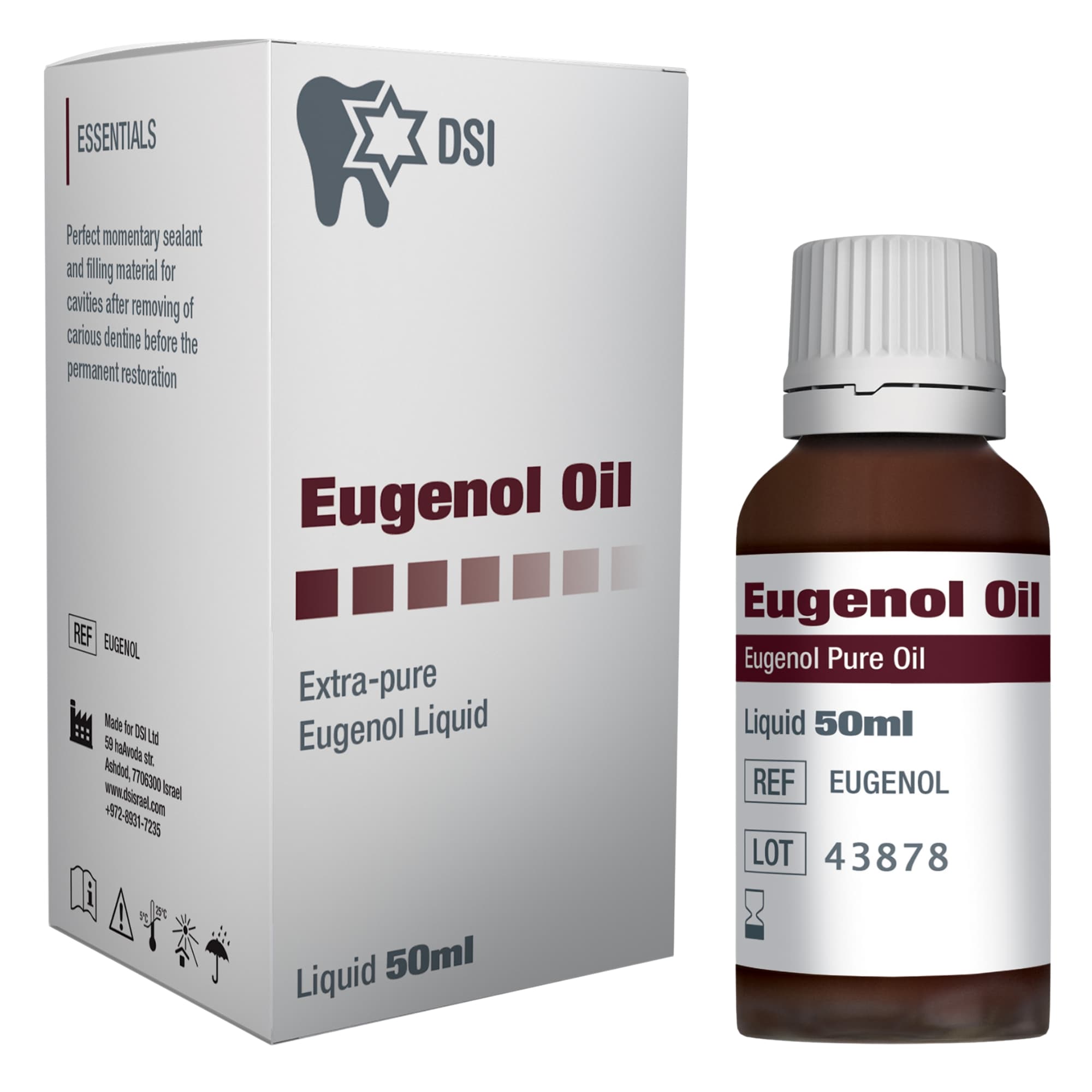 DSI Eugenol Oil, 50ml Bottle, 1/Pk - DSI Eugenol Oil, 50ml Bottle, 1/Pk - Image 1
