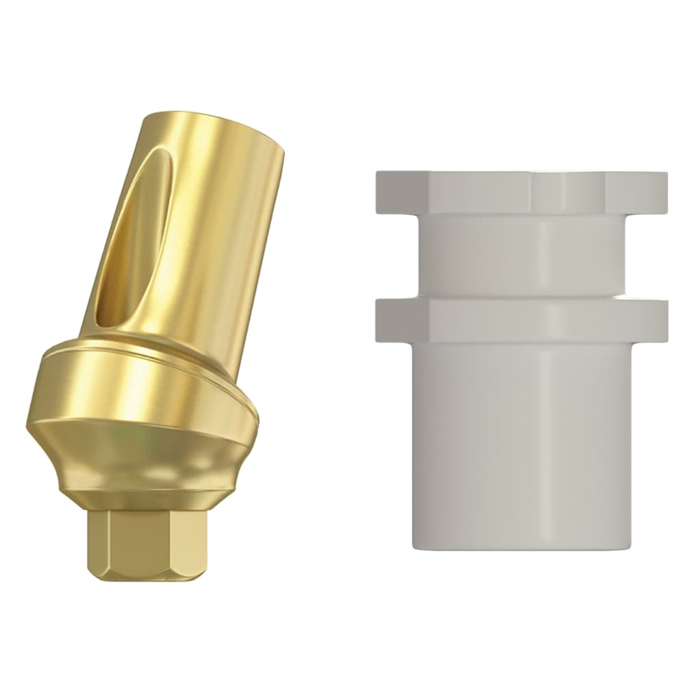 DSI Snap-On 1.0mm Titanium Concave 25° Angulated Transfer Abutment, 2.42mm, RP, Multi-System, 1/Pk - DSI Snap-On 1.0mm Titanium Concave 25° Angulated Transfer Abutment, 2.42mm, RP, Multi-System, 1/Pk - Image 1