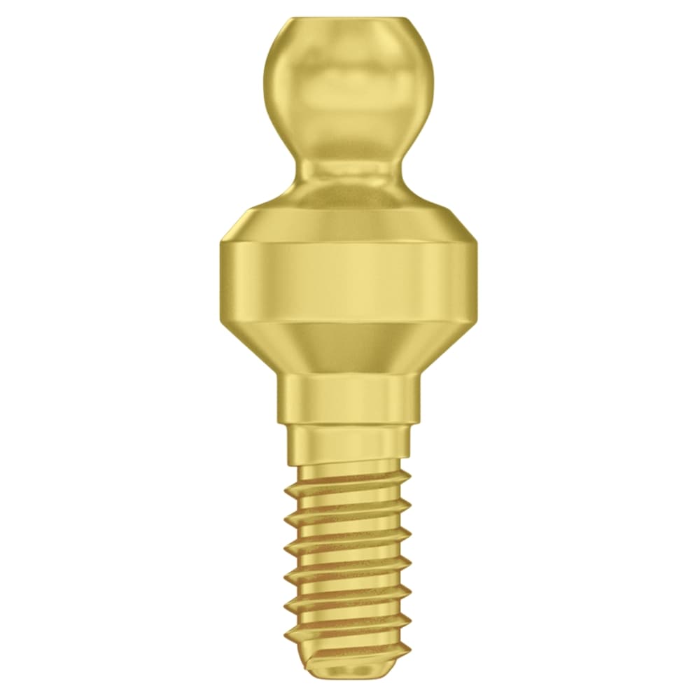 DSI Straight 2.0mm Titanium Ball Abutment, 2.42mm Internal Hex, RP Compatible, Full Set, 01KYVXXZC2808Q62XGVH33K92R - DSI Straight 2.0mm Titanium Ball Abutment, 2.42mm Internal Hex, RP Compatible, Full Set. Includes: - Image 1