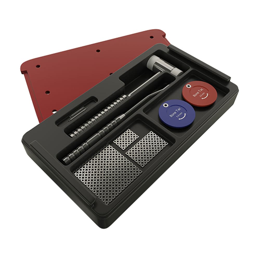 DSI Mesh Plates and Bone Tack GBR Kit (Titanium Tacks, Titanium Membranes, Drivers, Mallet, Applicator, Case) - DSI Mesh Plates and Bone Tack GBR Kit. Includes - Image 1