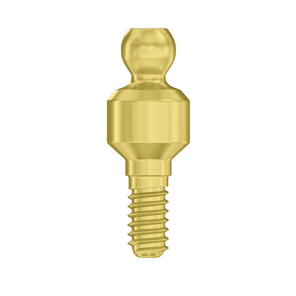 DSI Ø3.75mm Titanium Straight Ball Attachment Abutment, 3.0mm GH, Internal Hex 2.42mm RP, 1/Pk - DSI Ã3.75mm Titanium Straight Ball Attachment Abutment, 3.0mm GH, Internal Hex 2.42mm RP, 1/Pk - Image 1