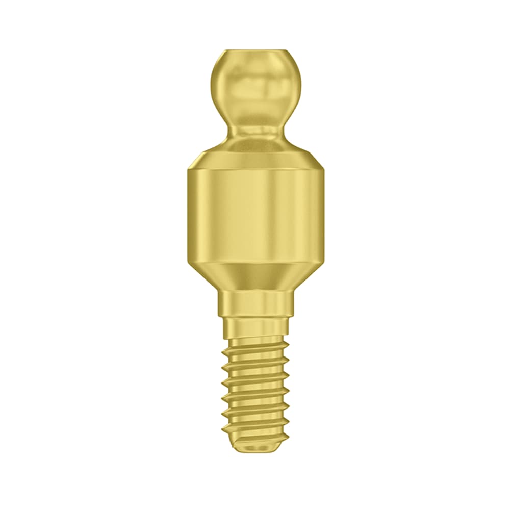 DSI Ø3.75mm Titanium Straight Ball Attachment Abutment, 4.0mm GH, Internal Hex 2.42mm RP, 1/Pk - DSI Ã3.75mm Titanium Straight Ball Attachment Abutment, 4.0mm GH, Internal Hex 2.42mm RP, 1/Pk - Image 1