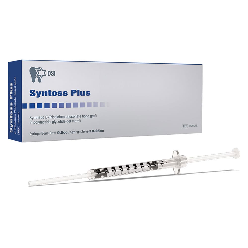 Syntoss Plus Synthetic Beta-TCP Bone Graft Gel, 0.5cc Syringe with 0.25cc Solvent Syringe - Syntoss Plus Synthetic Beta-TCP Gel, 0.5cc Syringe & 0.25cc Solvent Syringe - Image 1