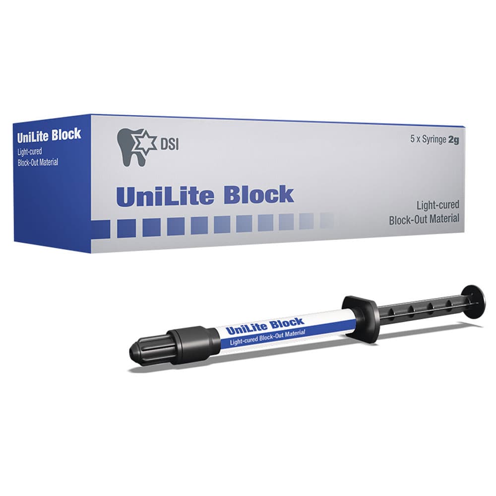 UniLite Light-Cured Block-Out Resin, 5 x 2g Syringes & 10 Tips - UniLite Light-Cured Block-Out Resin, 5 x 2g Syringes & 10 Tips - Image 1