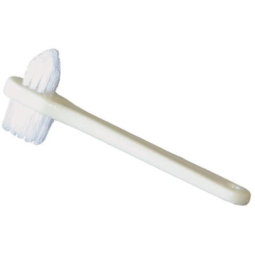 DawnMist Denture Toothbrush, Two-Sided with Large/Small Brush Heads, Case of 144 - DawnMist Denture Toothbrush, Two Sided with Large/Small Brush Heads, Case of 144 - Image 1