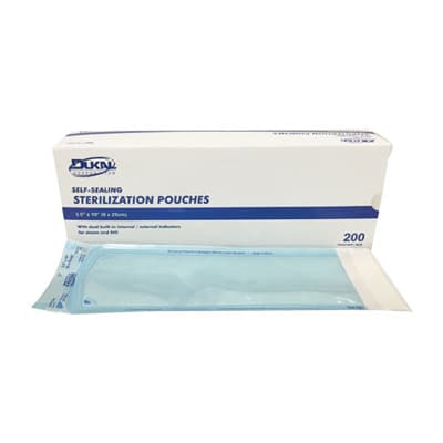 Dukal Sterilization Pouches, 2.75" x 10", 20/Case - Sterilization Pouches 2.75x10" - Image 1