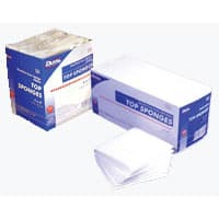 Dukal 4" x 3" Sterile Non-Woven Top Sponges, Multi-Layer, Rayon/Poly, 2/Pack, 600 Packs/Case (1200 Total) - Dukal 4" x 3" Sterile Non-Woven Top Sponges, multi-layer sponge features a soft - Image 1
