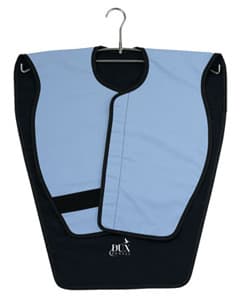 DUX Dental Lead Free Panoramic X-Ray Apron Poncho, Adult, Blue, Front 23"W x 19"L, Back 23"W x 30"L - DUX Dental X-ray Apron Lead Free Panoramic Poncho Adult Blue, Front: 23"W x - Image 1