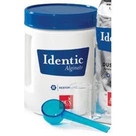 Identic Dust Free Alginate Regular Set, 1 lb Canister, Anti-Microbial, Pink, Cinnamon Scent, with Scoop and Water Vial - Identic Dust Free Alginate Regular Set - 1 lb Canister. Anti-microbial, Pink - Image 1