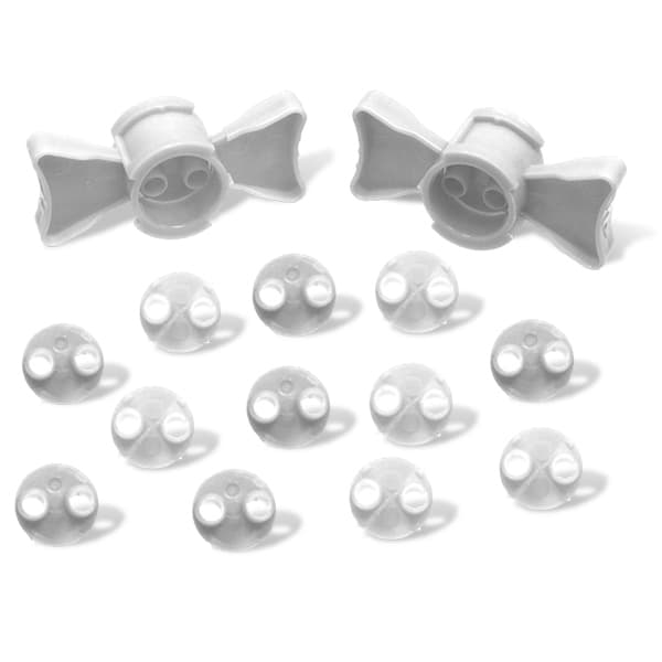 EZ VPS Connector Impression Material Transfer Set, White, 5 Connectors & 100 Ribbons - EZ VPS Connector Impression Material Transfer Set White: 5 Connectors&100 - Image 1