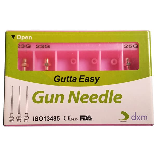 Gutta Easy Obturation Gun Tips Assorted Kit (2 x 23G, 1 x 25G, 3 Teflon Rings) - DXM Co., Ltd. - Gutta Easy Gun Tips Assorted- 23G/25G/3 Teflon Rings. 2 - 23G, 1 - 25G, and 3 - Image 1
